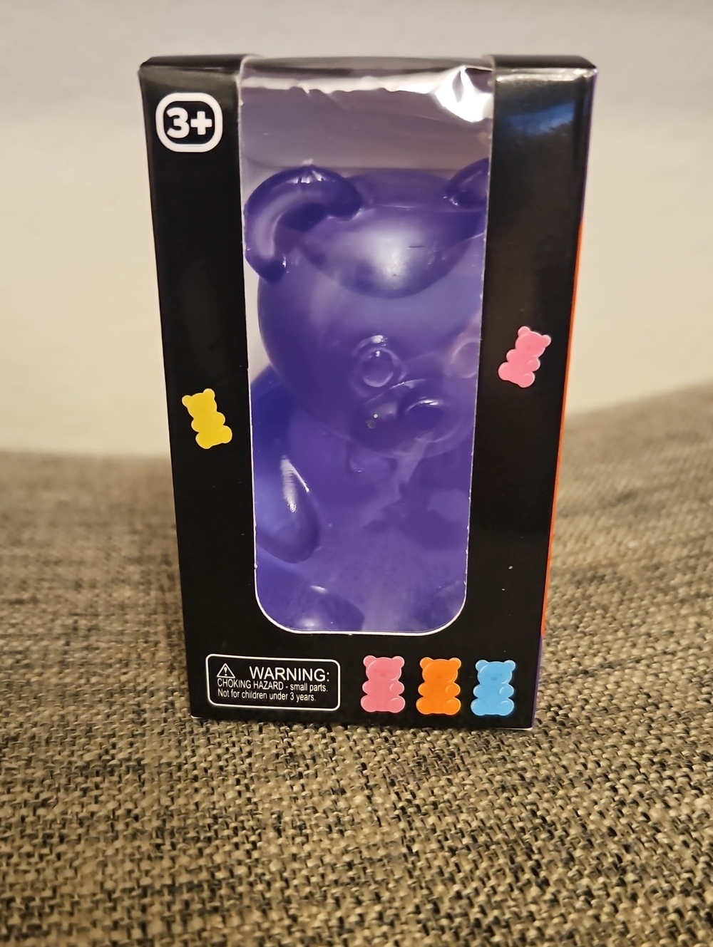 Super Solid Squish Purple Bear Squishy NWT